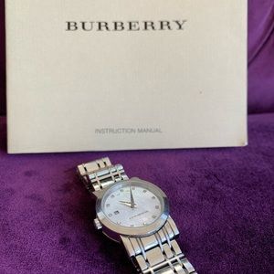 Stainless Steel Burberry Watch